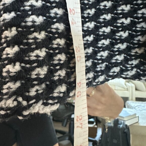 Diane von Furstenberg Ahiga Wool Tweed Turtleneck Sweater Size Small - Picture 14 of 14